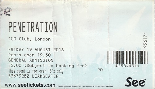 Penetration ticket